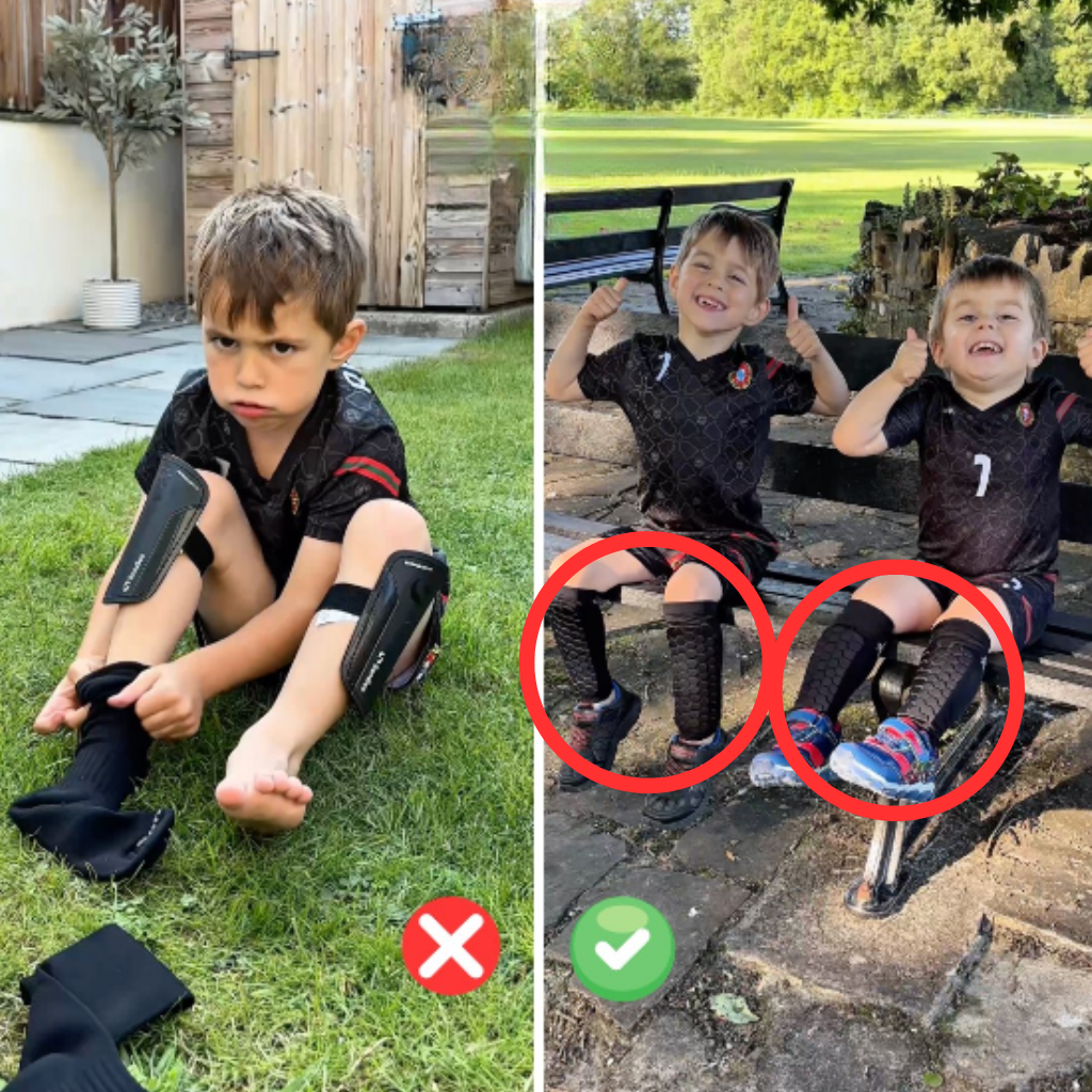 Canilleras integradas tipo calcetín MegaShin™