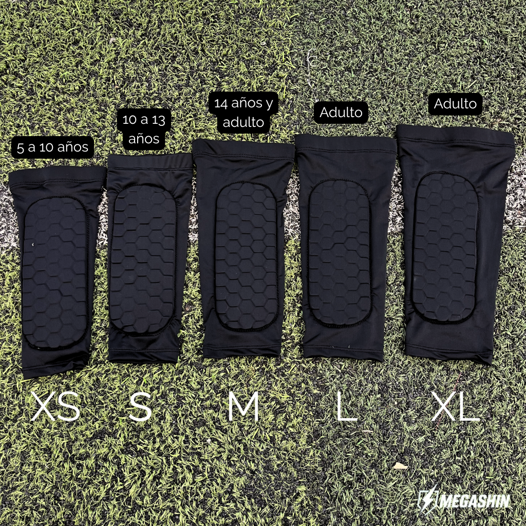 Canilleras integradas tipo calcetín MegaShin™