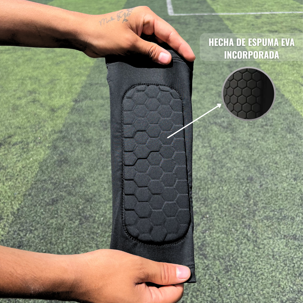 Canilleras integradas tipo calcetín MegaShin™