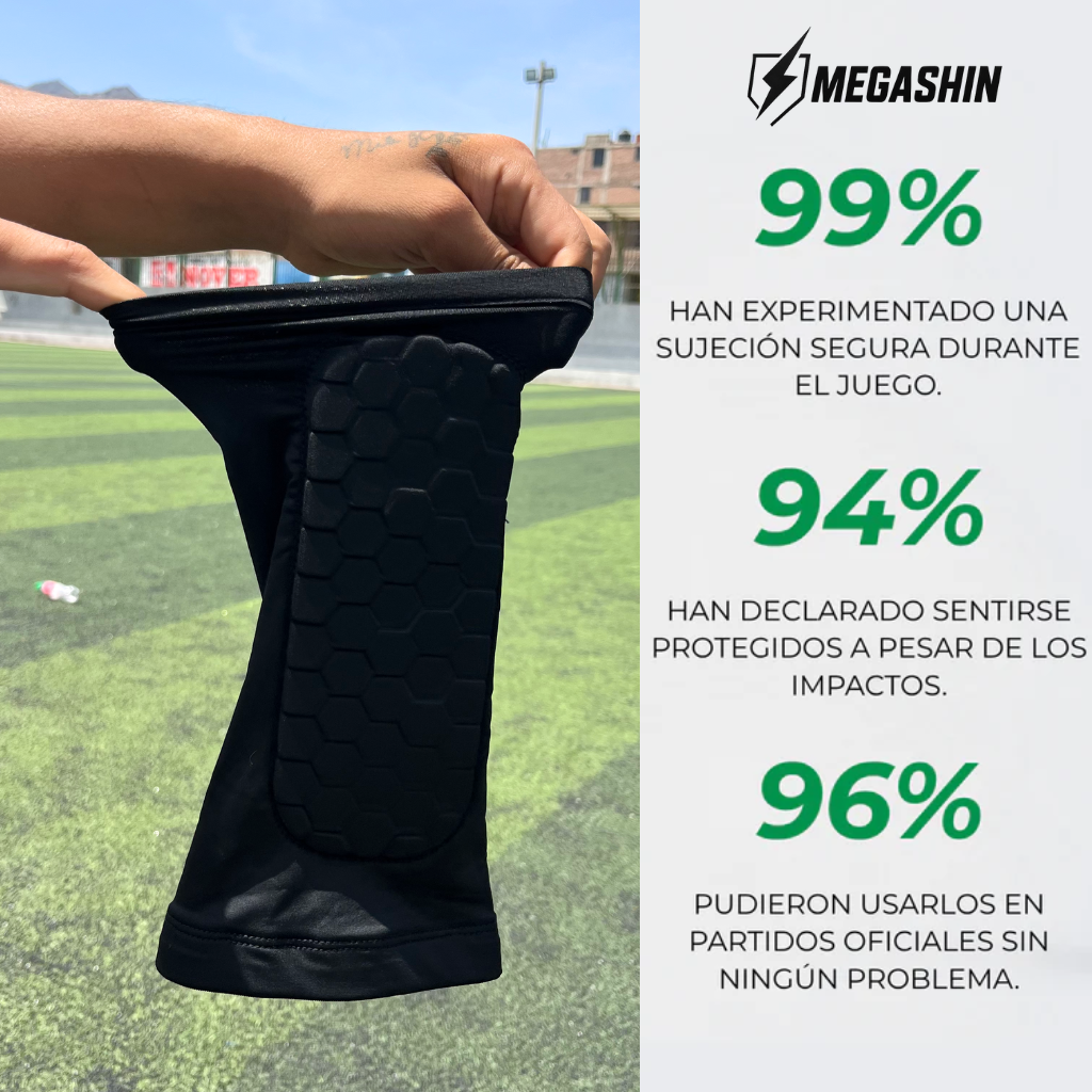 Canilleras integradas tipo calcetín MegaShin™